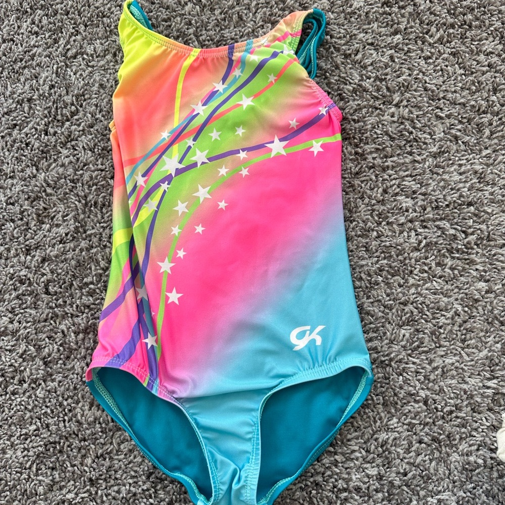 GK stars leotard, size CXS (child xs - approx 3T)